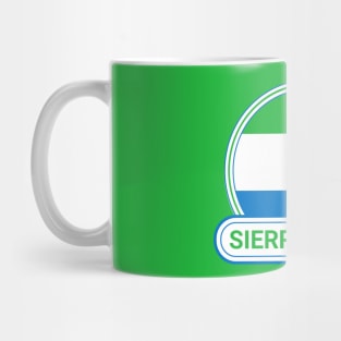 Sierra Leone Country Badge - Sierra Leone Flag Mug